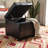 Graysie Faux Leather Ottoman-1421516755
