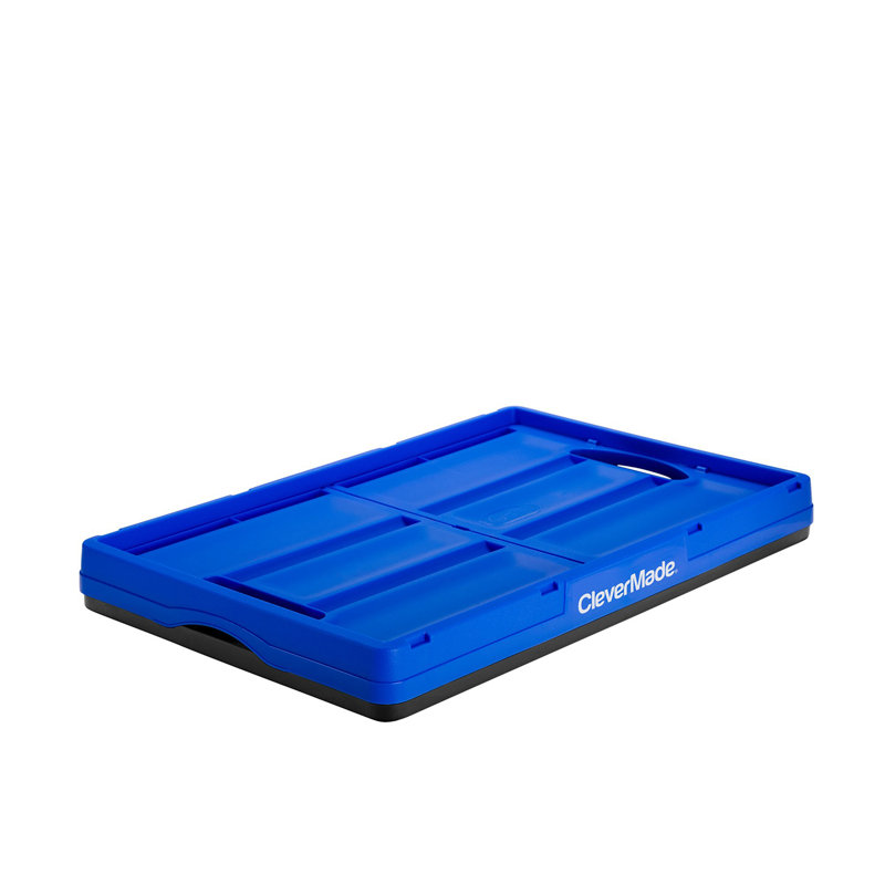 CleverMade Plastic Box, Blue, 64 Qt.