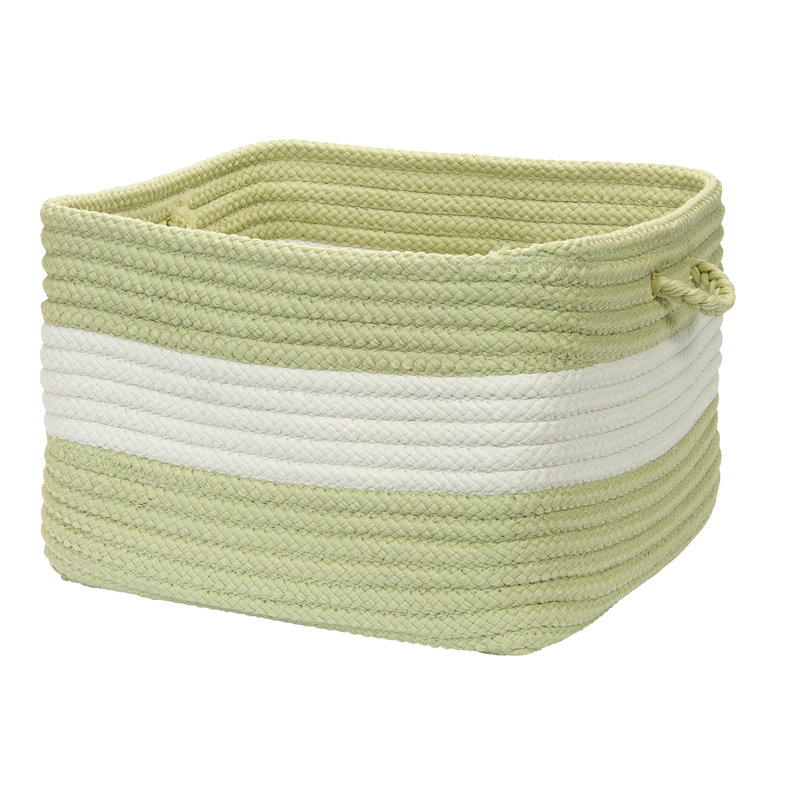 Panier en tissu utilitaire Kenton, H 10 po x l 14 po x P 14 po, Céleri