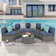 Rasmus 7 Piece Rattan Sofa Seating Group with Cushions