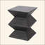 Table d'appoint d'extérieur en béton léger pour des espaces élégants