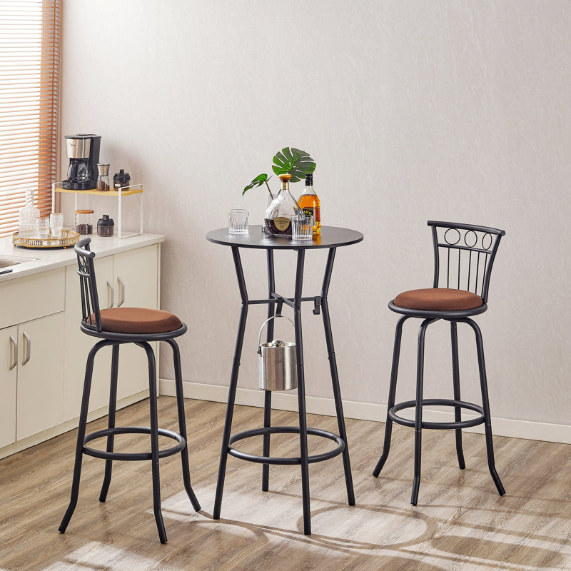 Ensemble de table de bar et chaises pour salle à manger