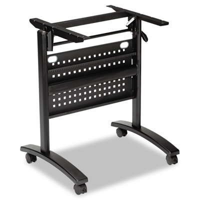 Valencia Series Rectangle 24.5'' L Training Table with Casters and Modesty Panel