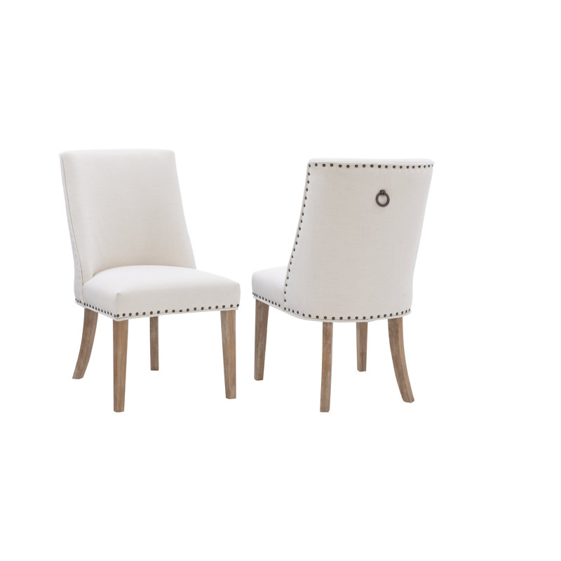 Ehrhart Upholstered Dining Side Chair, Natural, Natural