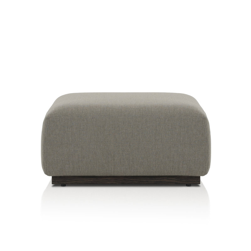 LENOX Modular Ottoman, Dark Brown, Dark Gray Polypropylene/Olefin
