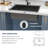 28" L x 22" W Drop-in Kitchen Sink 16 Gauge Stainless Steel Kitchen Sink Topmount Single Bowl Sink-100668146