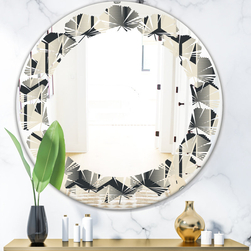 Miroir de salle de bain Leaves, H 23,6 po x l 23,6 po