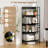 1 Pcs 5 Tier Bookshel 62" Tall Bookcase With Tiltable Shelves Display Storage Rack-1831233698
