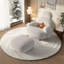 Chaise berçante moderne avec repose-pieds