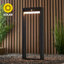 Abdifatah Matte Black Integrated LED Metal Bollard Light-70210808
