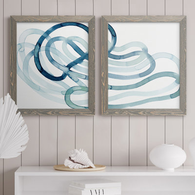 «Lazuli III», ensemble de 2 reproductions d'art sur toile Picutre