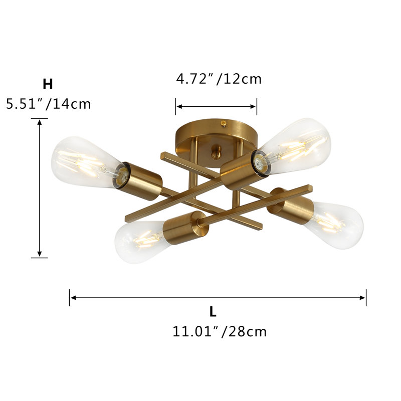 Plafonnier semi-encastré Walkiria