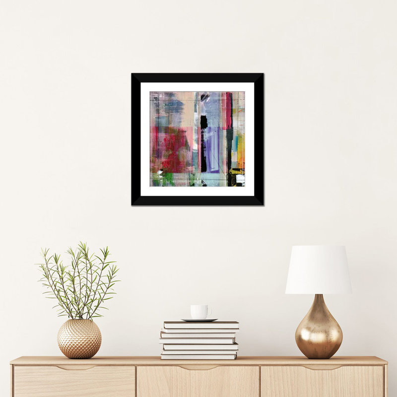 «Vienne», reproduction d'art sur toile tendue, H 16 po x l 16 po x P 1 po, Papier d'art encadré noir