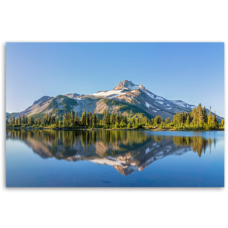 Forest Mountains Nature Landscape - Wrapped Canvas Print, 60cm H x 90cm W