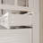 Multifunctional Desk With Integrated Bookcase And Display Cabinet - Elegant White Finish