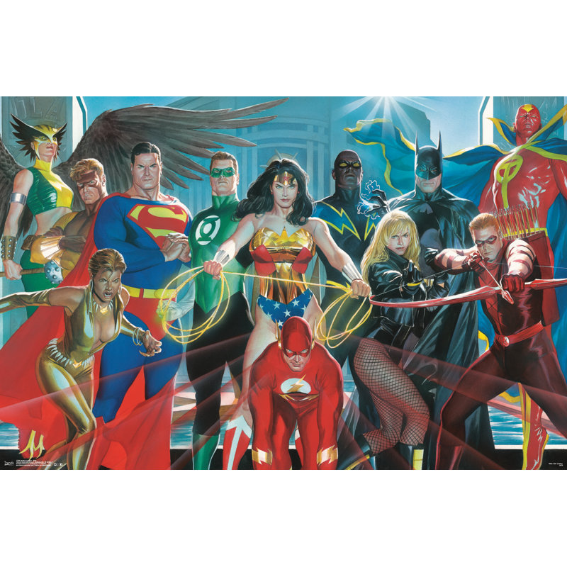 « justice league-elite », impression sur papier