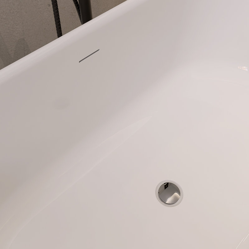Baignoire de trempage autoportante 59 po en acrylique