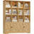 Black Bookshelf and Bookcase, Double Wide Bookshelf with 4 Doors, 47.6" W Kids Bookshelf with Storage, Large Open Bookshelf Kids Book Shelf for Home Office-693434526