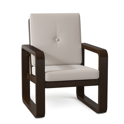 Chaise de patio avec coussin Vale