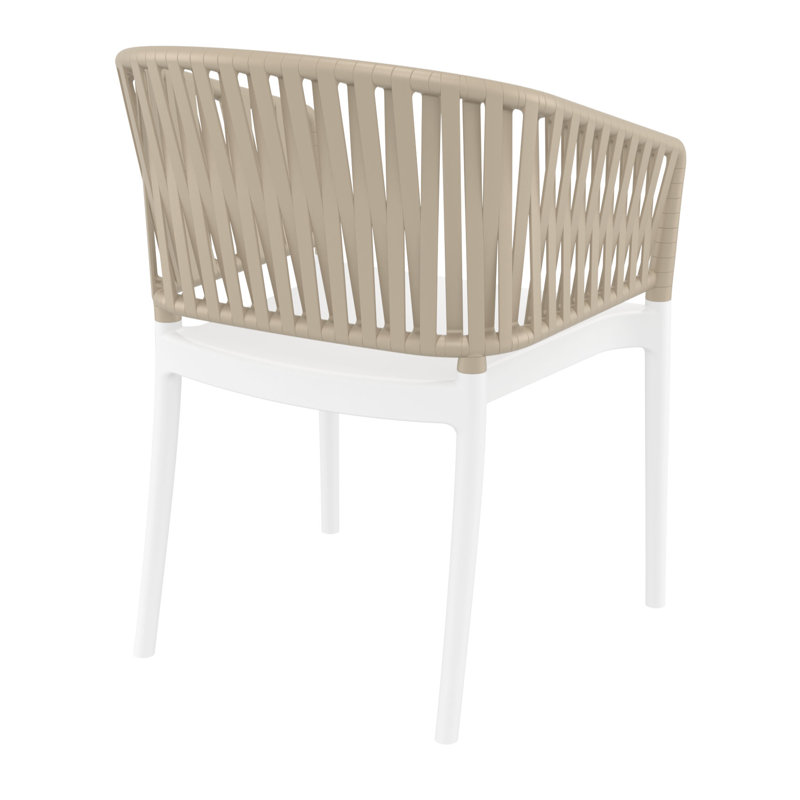 Chaise de salle à manger Newport, Taupe / Blanc