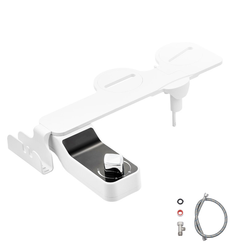 Fixation de bidet pour toilette à double jet 0,3 po à pression réglable