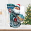 Masterpiece Wood Carved Christmas Snowman Santa Figurine