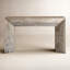 Console en bois recyclé blanchi