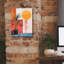 «Pink Midcentury Original Exclusive Geometric Moon And Sun 5» par Momart, art mural sur toile-266661465