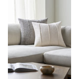 Becki Owens x Livabliss Mindy Striped Cotton Throw Pillow