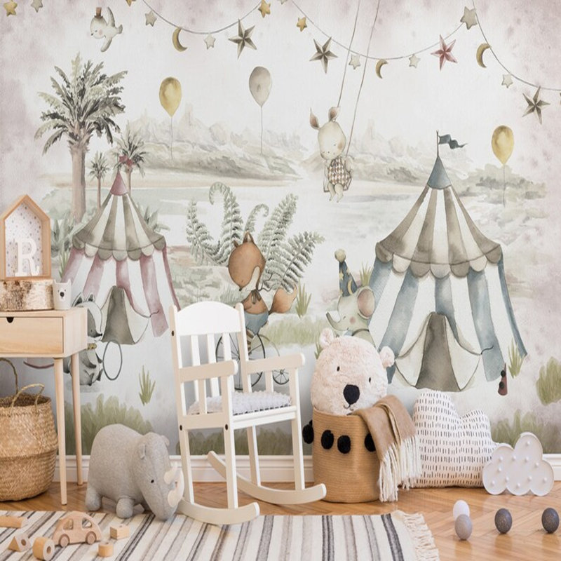 Whimsical Circus Adventure By The Lake, L 96 po x l 108 po