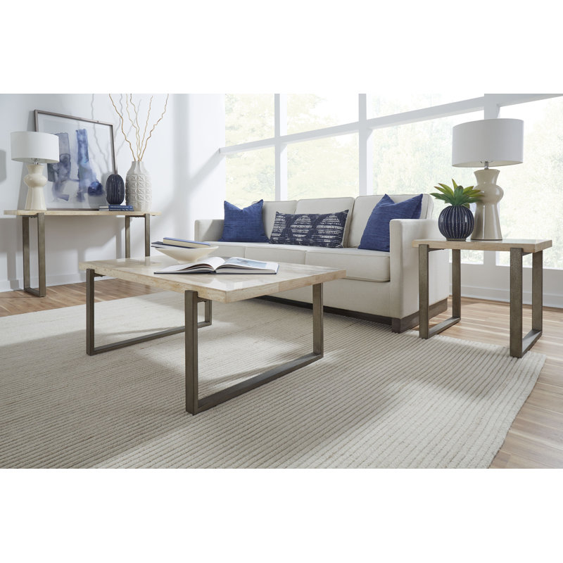 Clairmont 54'' Stone Top Console Table