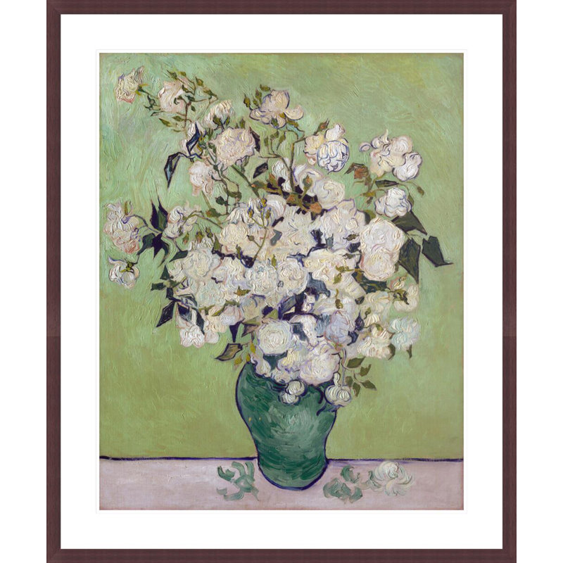 Roses par Vincent van Gogh - Impression sur toile, H 40,14 po x l 33,5 po