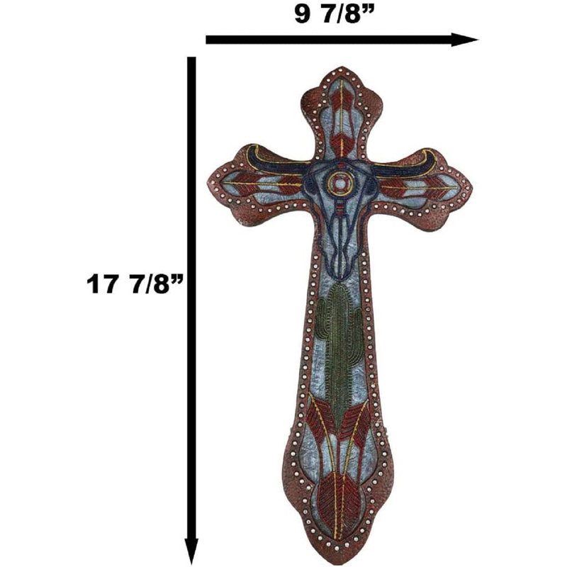 Figurine murale en cuir