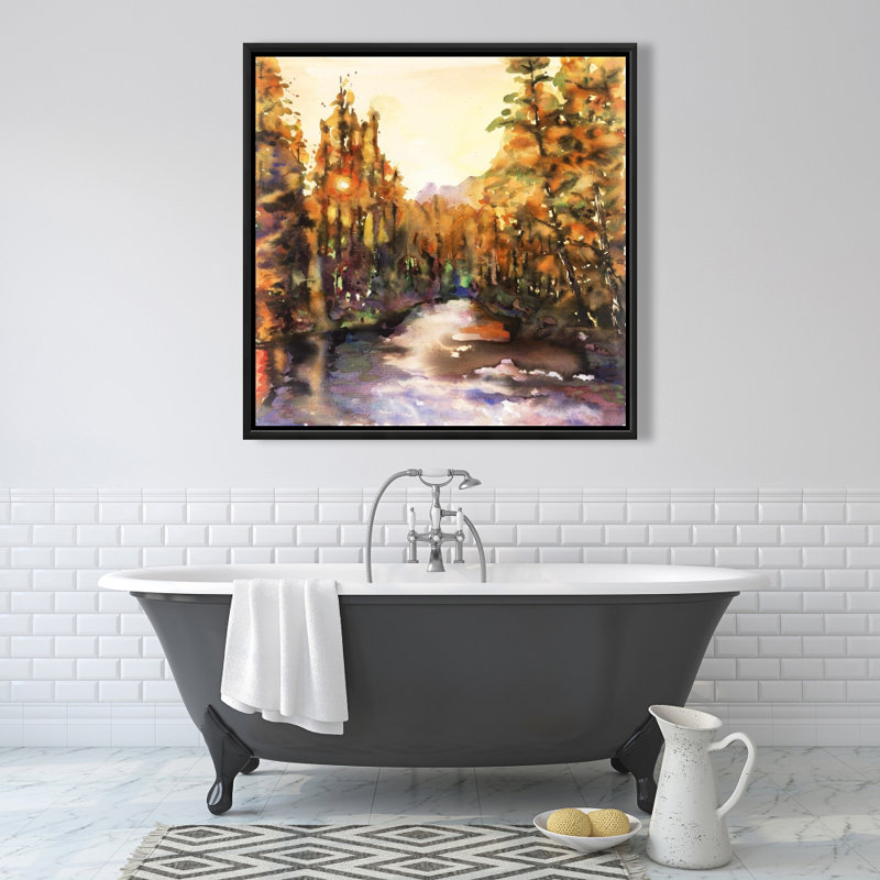 «Merced River», art sur toile encadré