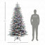 Arbre de Noël artificiel enneigé 7,5 pi-1568044778