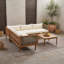 Ensemble modulaire de sièges de patio avec coussins et table-133254232