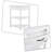 Retro style space saving triangular corner table with drawers and three tiered shelves suitable for corner bedrooms, living rooms, kitchens-594865918-594865914
