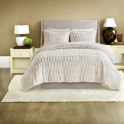 Luxurious Faux Fur Bedding Sets, King/cal King Comforter With Hypoallergenic Polyester Filling