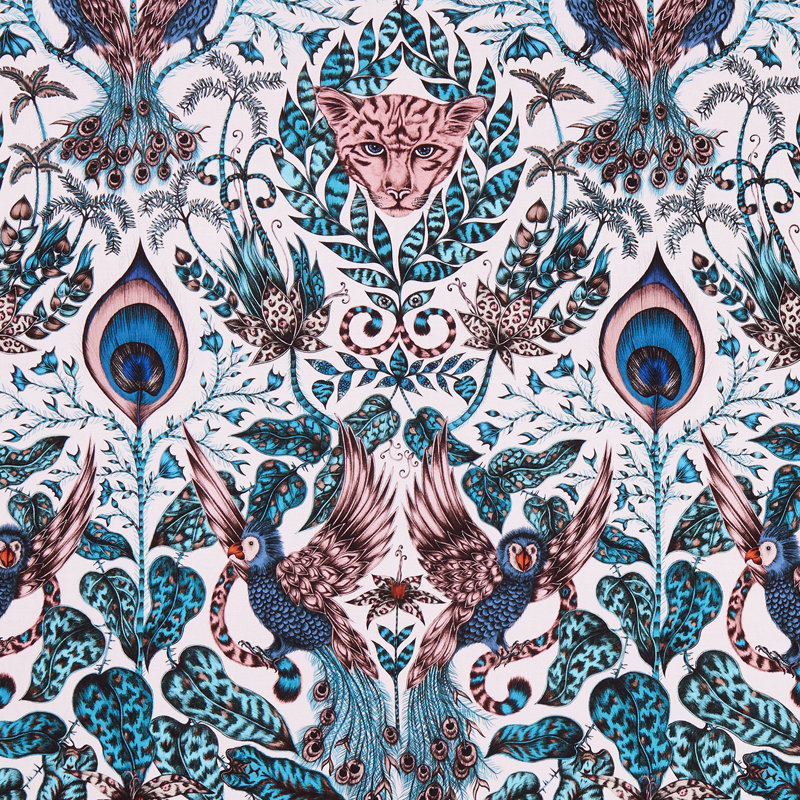 Animalia Amazon Fabric, Pink
