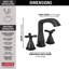 Stryke Widespread Bathroom Faucet with Drain Assembly-38820581