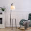 150Cm Black Tray Table Floor Lamp