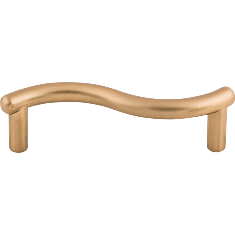 Spiral Bar Pull, Brushed Bronze, 3" Center to Center