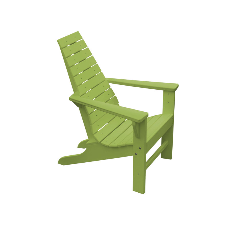 Cuadrado Outdoor Adirondack Chair, Lime