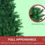 Demi-arbre de Noël artificiel de 5 pieds avec branches à ouverture automatique et base en acier pour un décor intérieur des Fêtes
