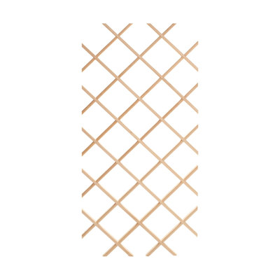 18-Bottle Trimmable Wine Rack Lattice Panel Inserts in Unfinished Solid North American