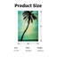 Décoration murale en toile Lone Palm Green, 12 po x 18 po