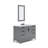 Elizabeth 48" Carrara White Marble Countertop Bath Vanity with Faucet and Mirror-967536083-967536082