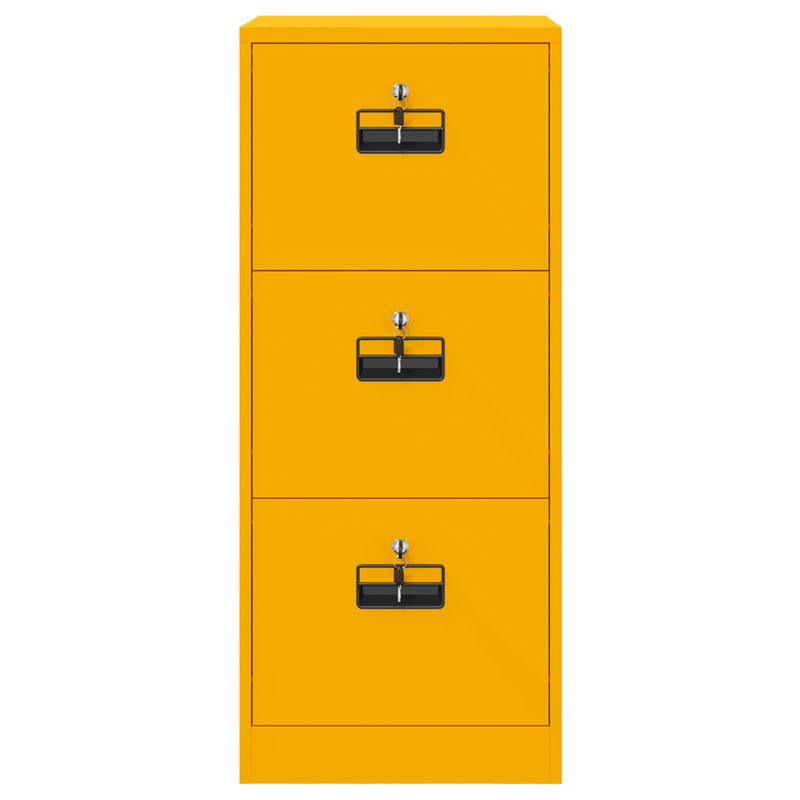 Storage Cabinet, Mustard Yellow