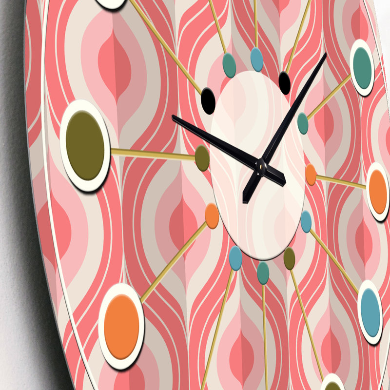 Horloge murale rétro Mid-Century, Petit