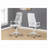 Office Chair,Adjustable Height,Swivel,Ergonomic,Armrests,Computer Desk,Work,Grey Mesh,White Metal,Contemporary,-1735876225